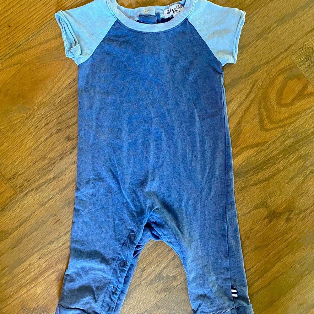 Splendid baby boy ‘faded blue’ romper- 0-3 mth